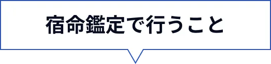 宿命鑑定で行うこと